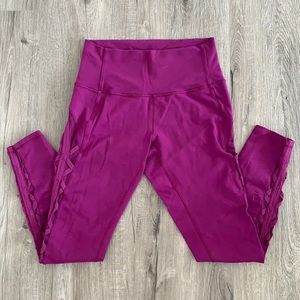 Lululemon leggings with mesh detail
